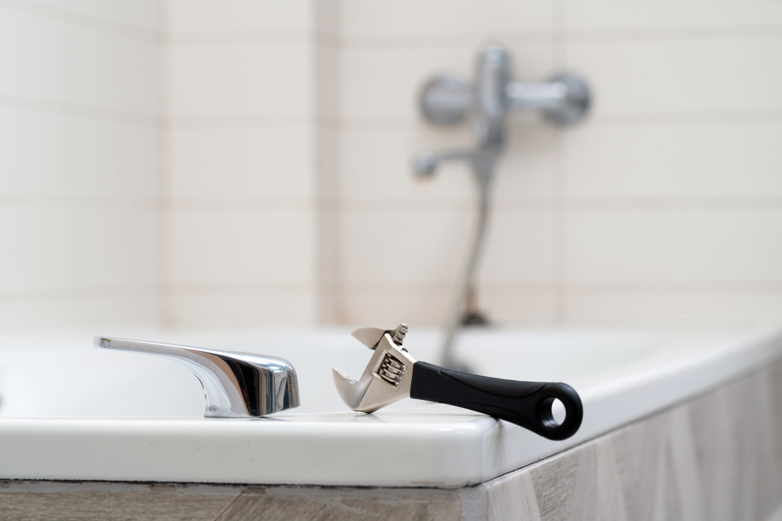 Professional bathtub leak repair by Super Service Plumbing in Sonoma County.