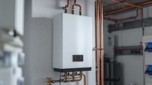 Energy-efficient home upgrades including a tankless water heater.